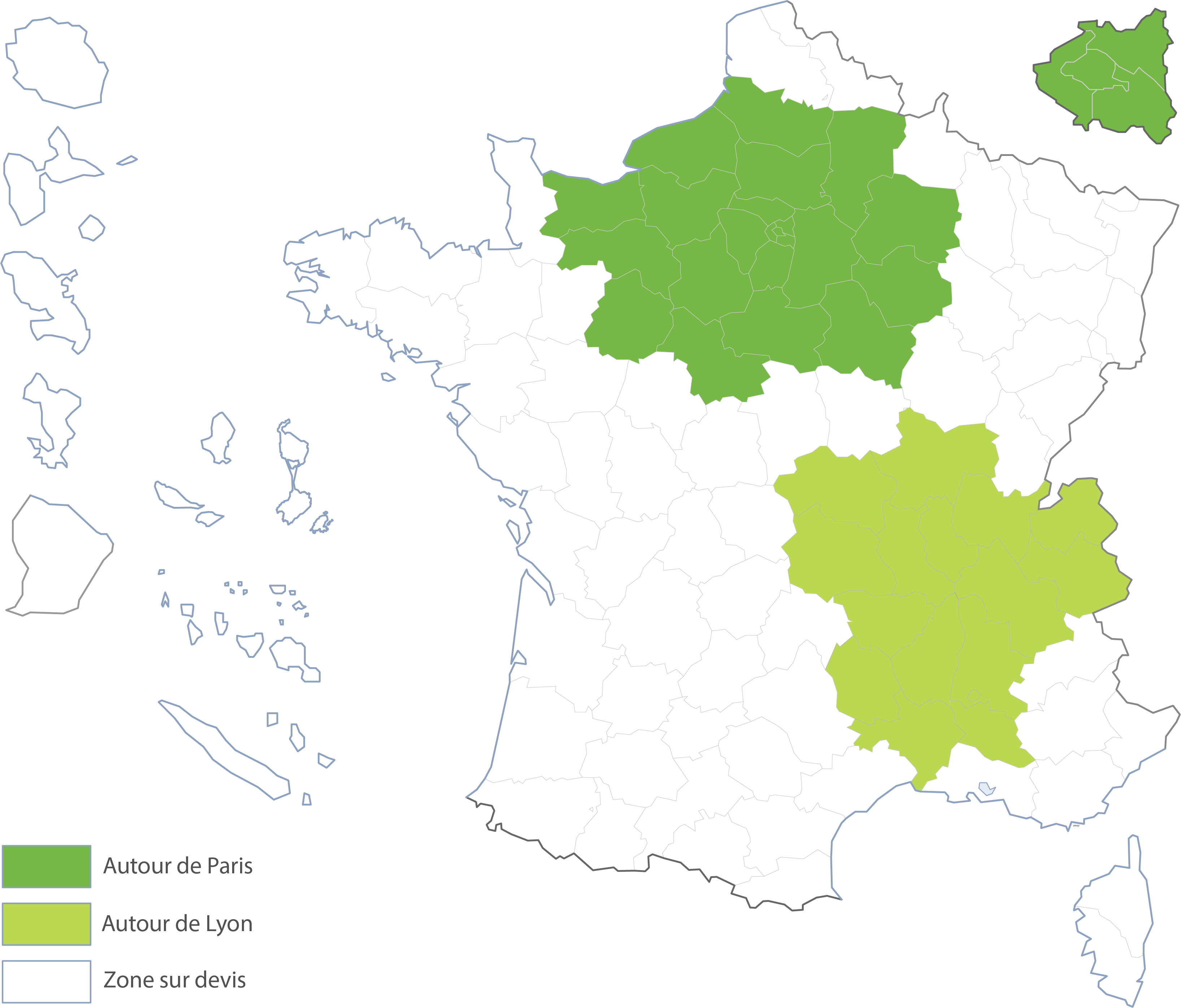 Carte zone d'intervention